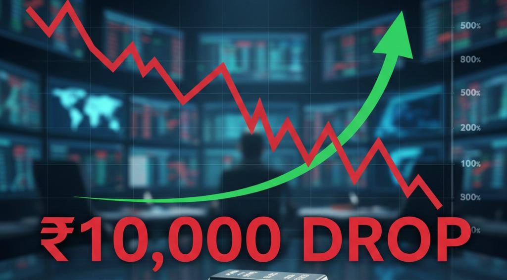 Silver Prices Plummet by ₹10,000 in a Single Day: Will Prices Fall Further or Stage a Strong Comeback?