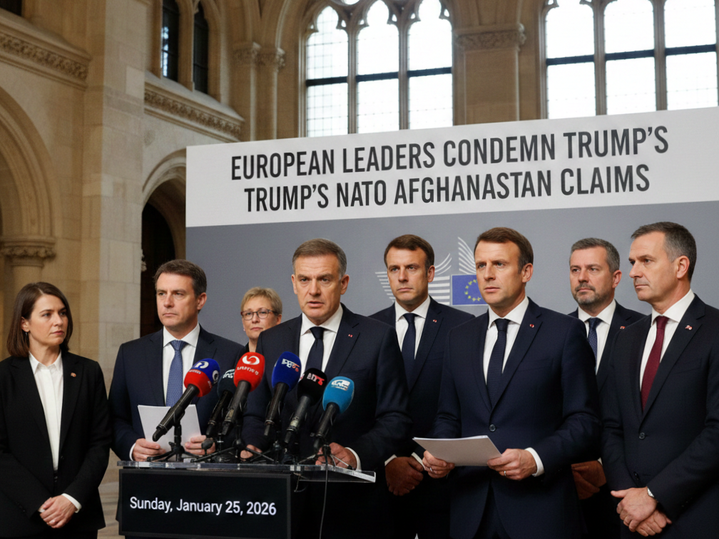 European Leaders Slam Trump's NATO Afghanistan Claims