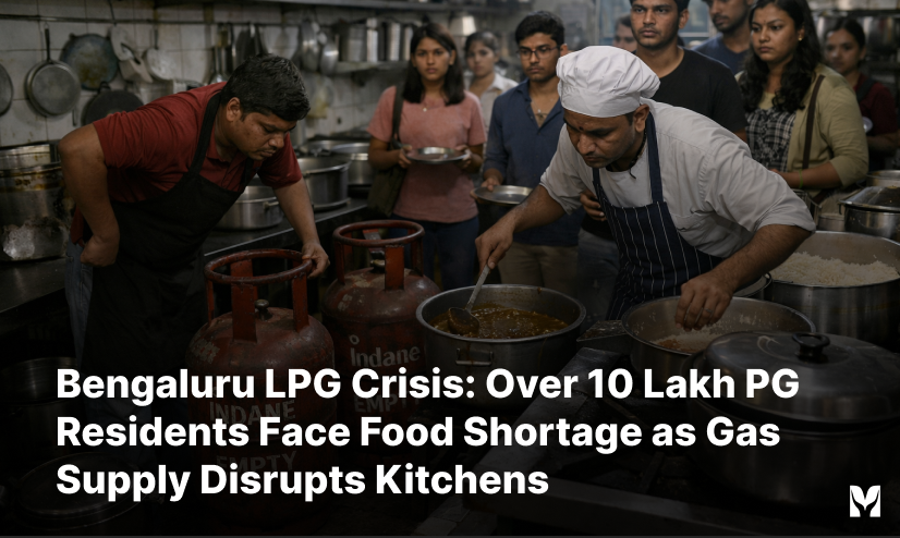 Bengaluru LPG Crisis: Over 10 Lakh PG Residents Face Food Shortage as Gas Supply Disrupts Kitchens