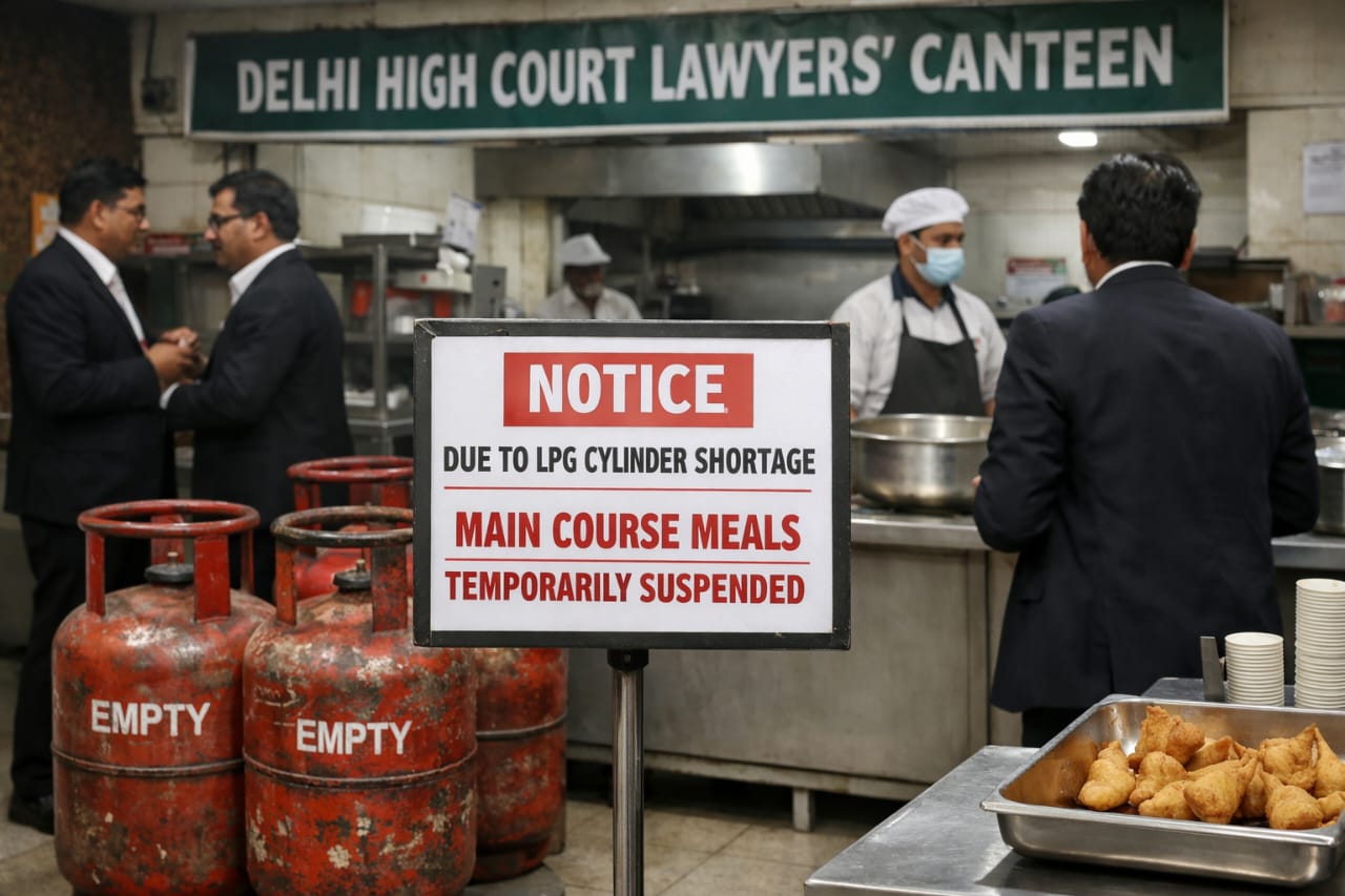 LPG Shortage Disrupts Food Services at Delhi High Court Lawyers’ Canteen