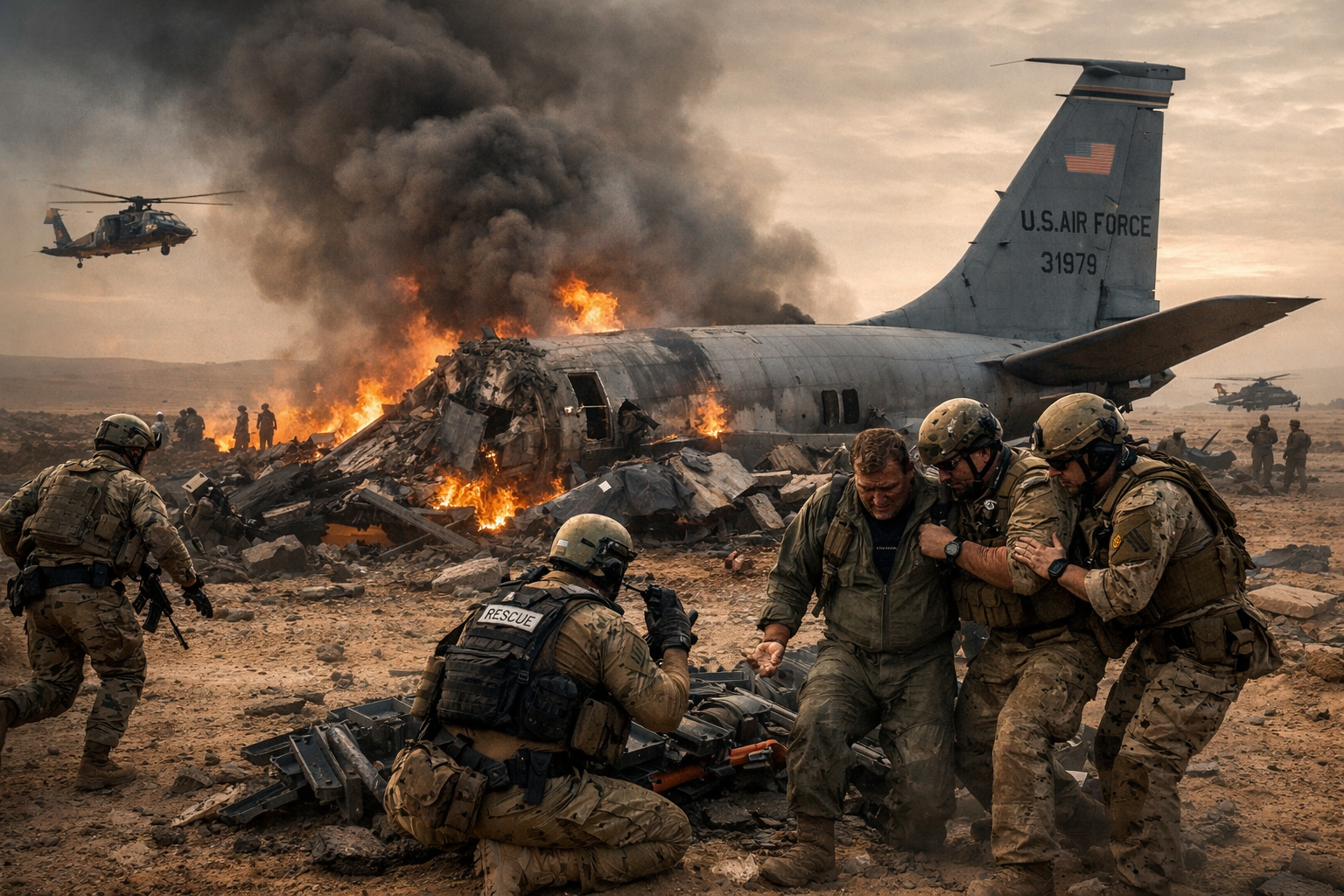 US Refuelling Aircraft Crashes in Iraq During Operation “Epic Fury”; Rescue Mission Underway