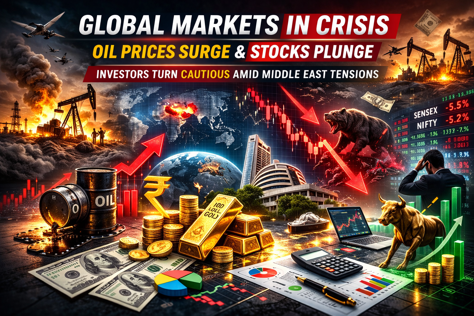 Rising Oil Prices and Global Conflict Put Pressure on Financial Markets
