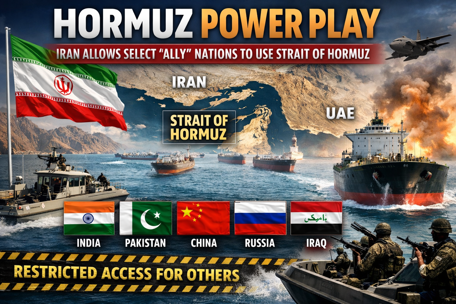 “Hormuz Power Play: Iran Opens Lifeline Sea Route Only for Allies Amid Rising War Tensions”