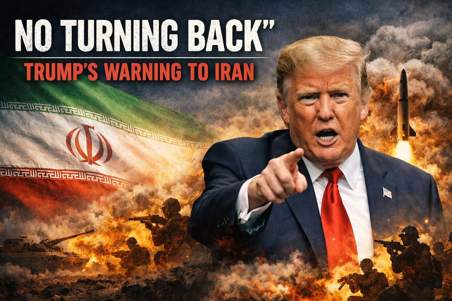 “No Turning Back”: Donald Trump’s Stark Warning Puts Iran at a Critical Crossroads