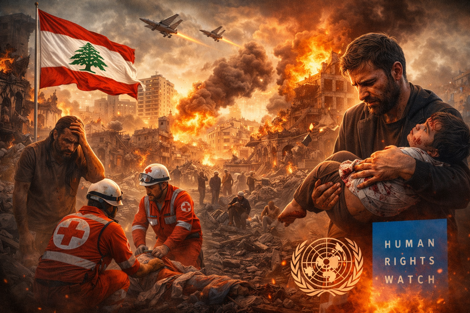 “Echoes of War: Israel’s Strikes in Lebanon Ignite Global Outrage”