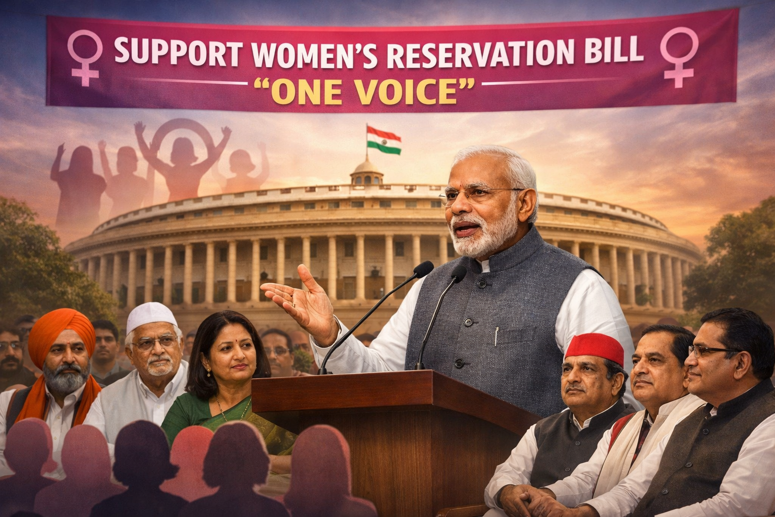 “One Voice for Change: PM Narendra Modi Pushes Consensus on Women’s Reservation Amendments”