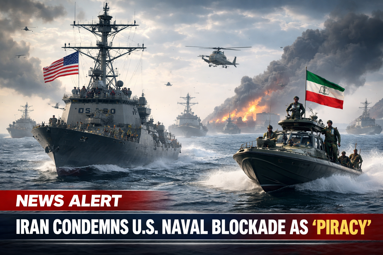 Maritime Flashpoint: Iran Denounces U.S. Naval Blockade as ‘Piracy’ Amid Deepening Middle East Crisis