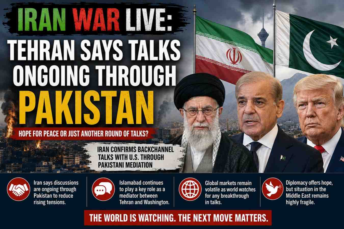 Iran-Pakistan Mediation Raises Hope Amid Ongoing War Tensions