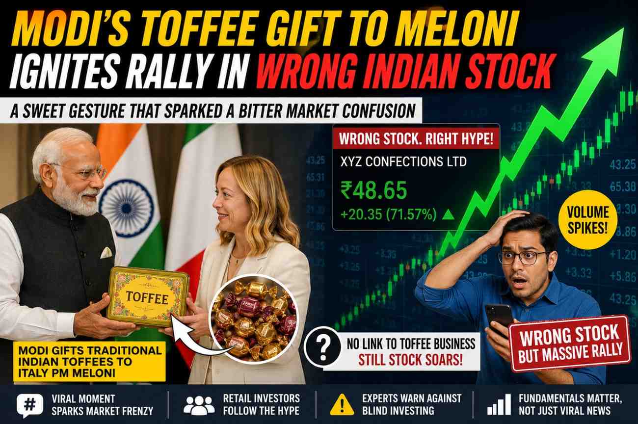 Modi’s Sweet Gesture Sparks Market Chaos: Wrong Indian Stock Soars After Meloni Toffee Moment