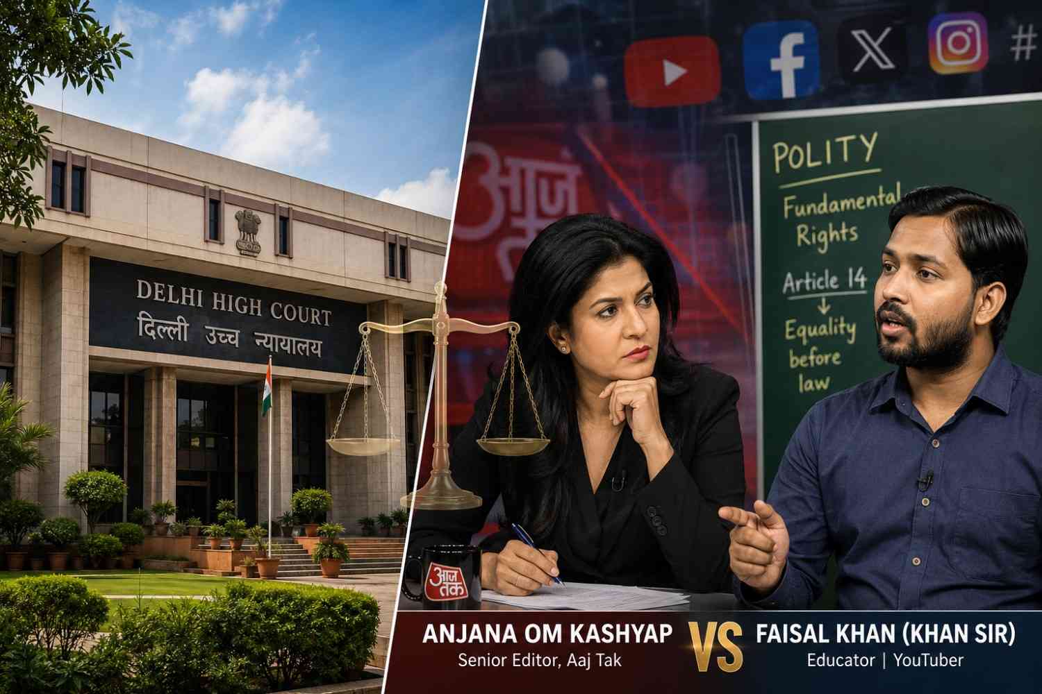 Delhi High Court Issues Notice in Anjana Om Kashyap’s Defamation Suit Against Khan Sir and Others, Holds Off on Interim Relief