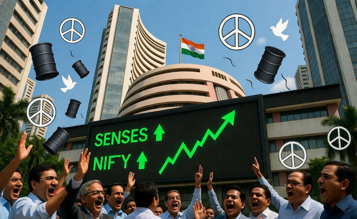 Sensex Today Rallies 1,695 Points | Nifty Above 23,600 | 4 Reasons Why Indian Share Markets Are Rising