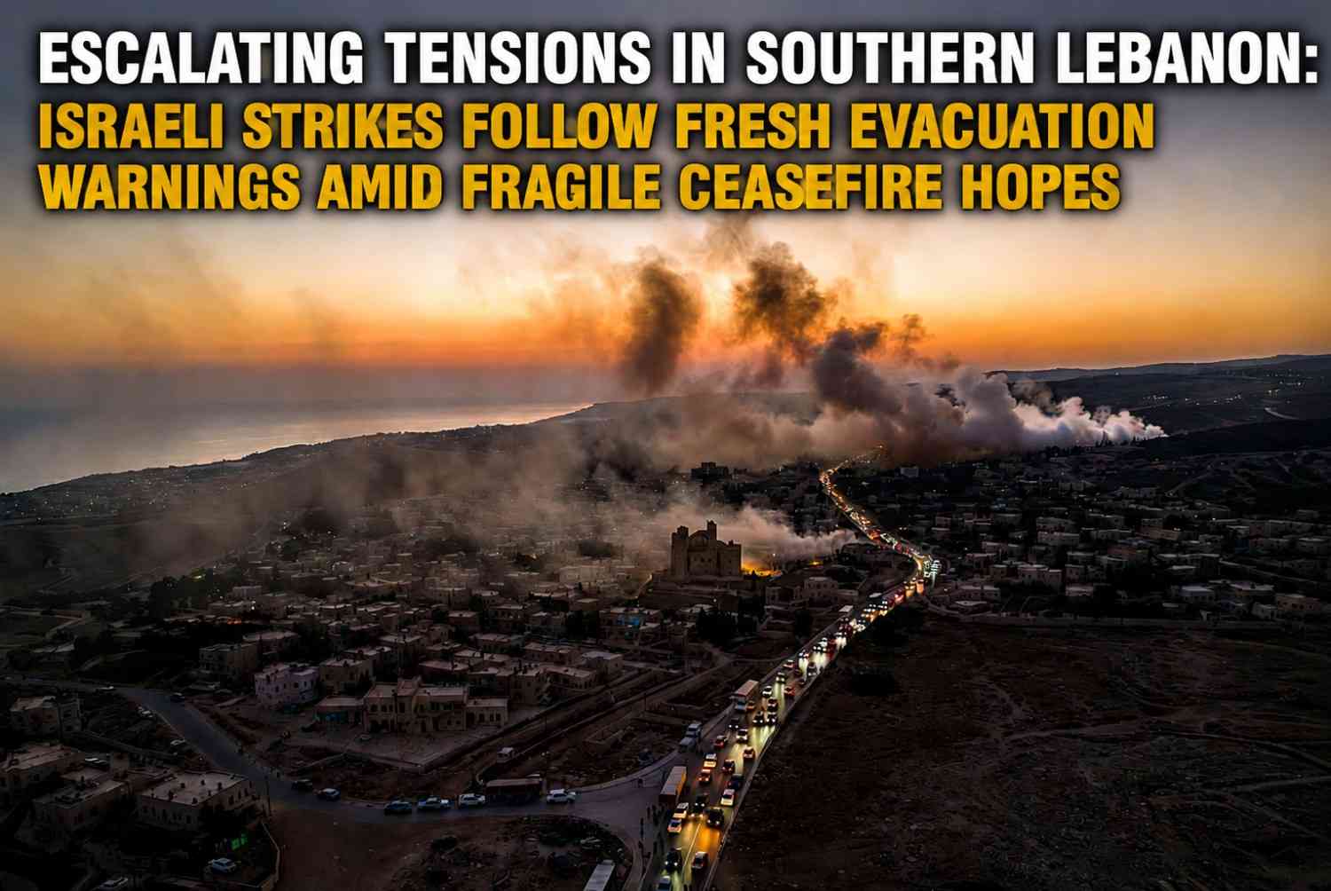 Escalating Tensions in Southern Lebanon: Israeli Strikes Follow Fresh Evacuation Warnings Amid Fragile Ceasefire Hopes