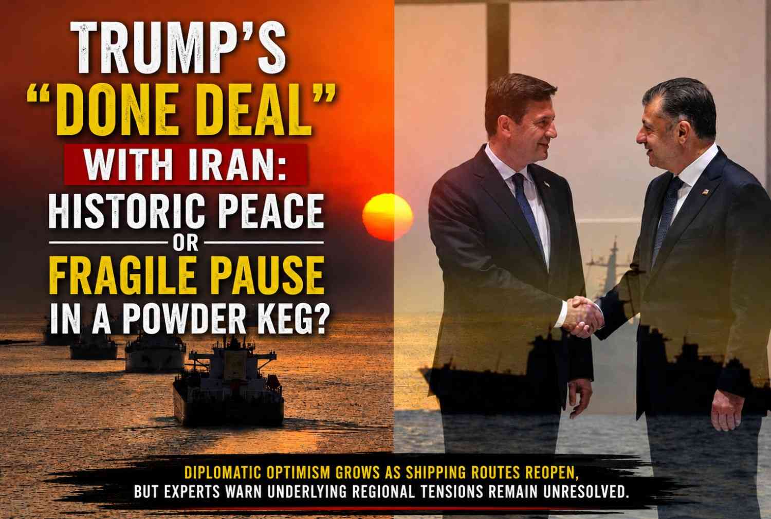 Trump’s “Done Deal” with Iran: Historic Peace or Fragile Pause in a Powder Keg?