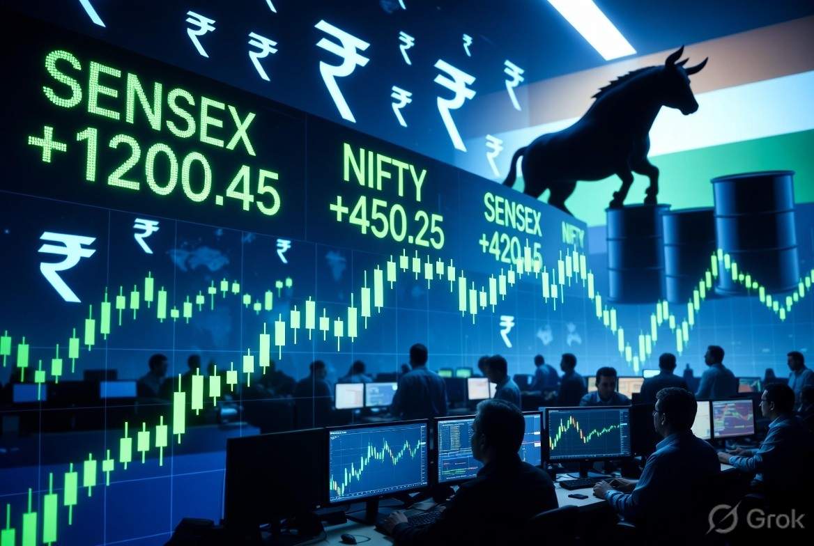 Sensex Rockets 900+ Points as Nifty Cracks 23,850 – Is This the Start of a Fresh Bull Run Amid Narrowing Trade Pressures?