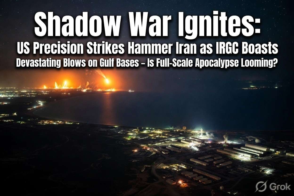 Shadow War Ignites: US Precision Strikes Hammer Iran as IRGC Boasts Devastating Blows on Gulf Bases – Is Full-Scale Apocalypse Looming?