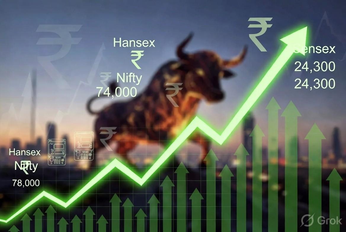 Sensex Rockets 950 Points as Nifty Cracks 24,300 – Is This the Calm Before a Massive Storm or the Start of a Fresh Bull Charge?