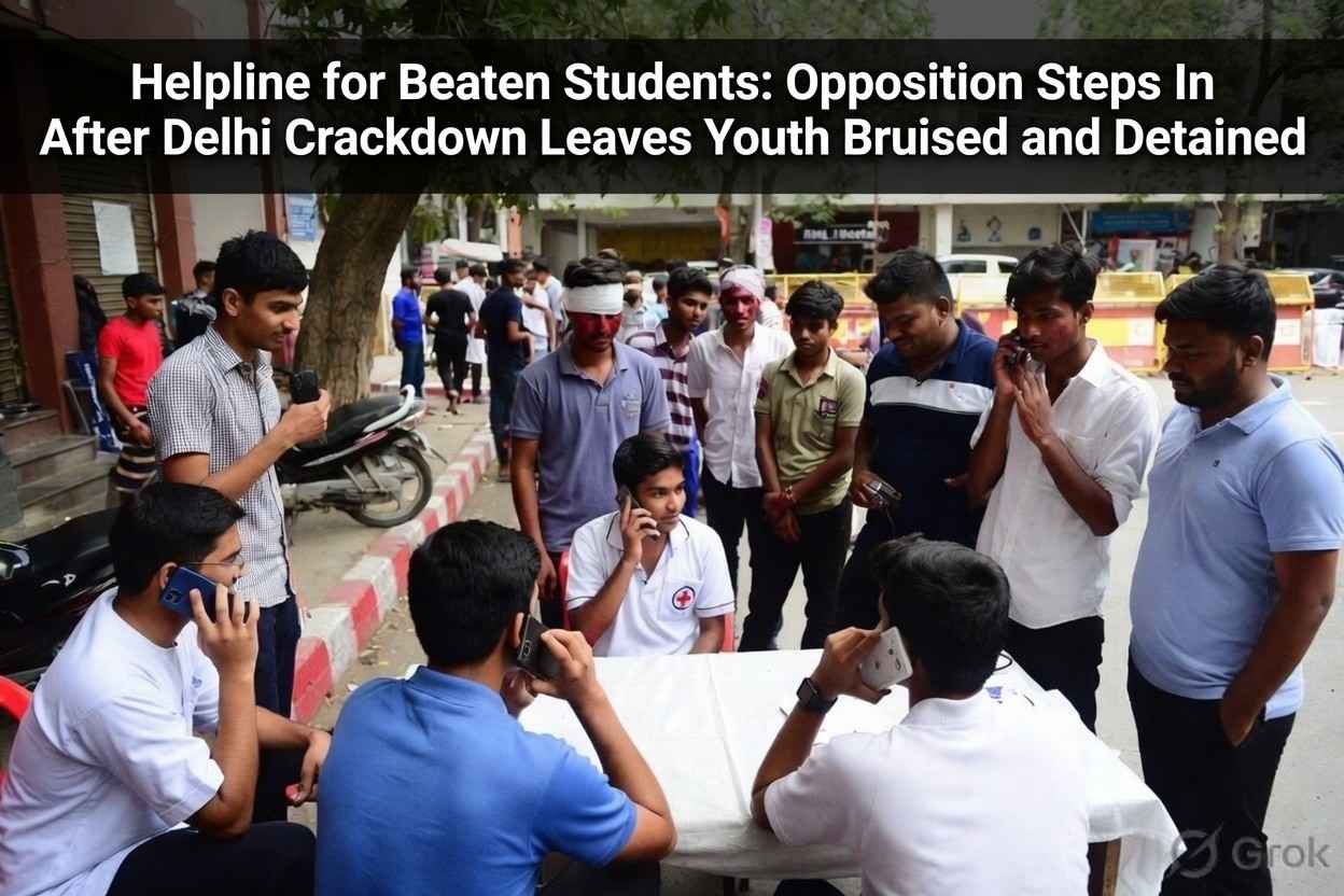 Helpline for Beaten Students: Opposition Steps In After Delhi Crackdown Leaves Youth Bruised and Detained