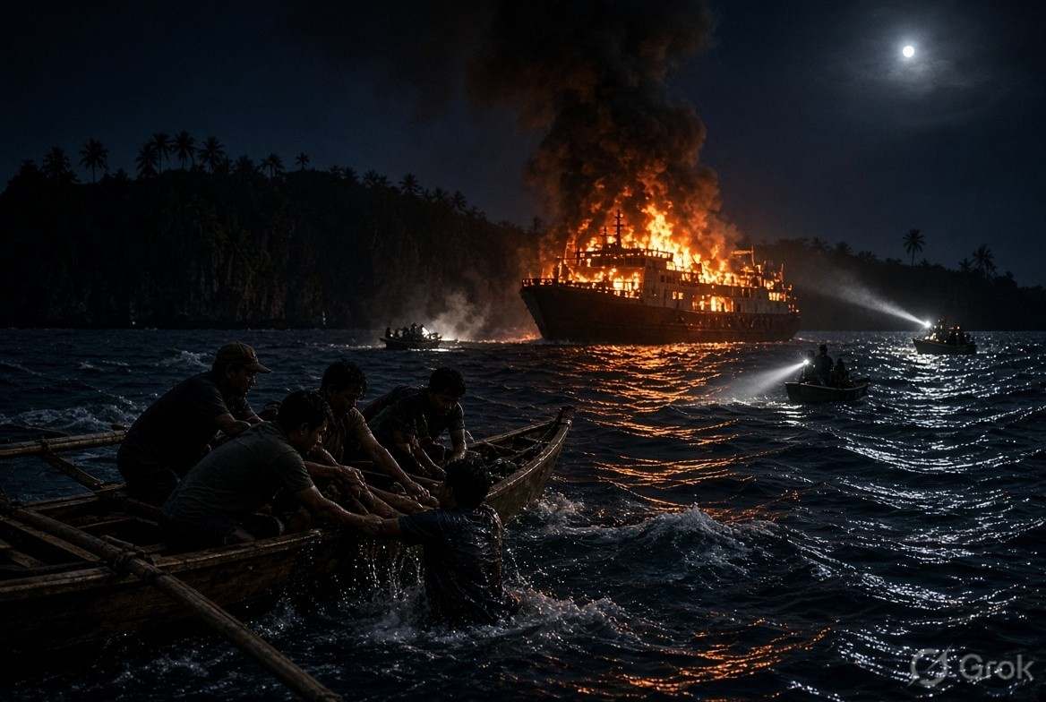 The Ferry Was Almost Home. Then It Became a Torch — and More Than 80 Souls Vanished Into Palawan’s Dark Water