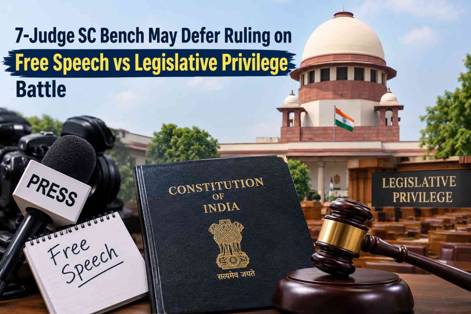 7-Judge SC Bench May Defer Ruling on Free Speech vs Legislative Privilege Battle